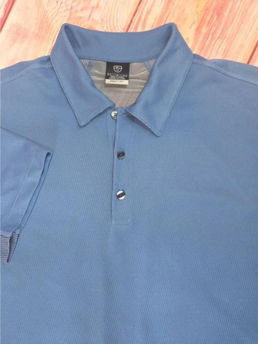 Nike Mens Blue Golf Performance Polo Large